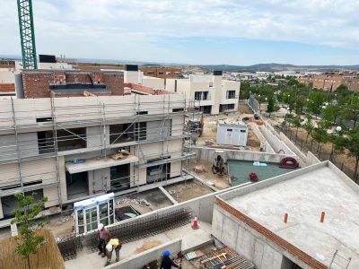 Estado de obra en abril de 2023.