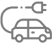 Pre-installed recharging station for electric vehicles 